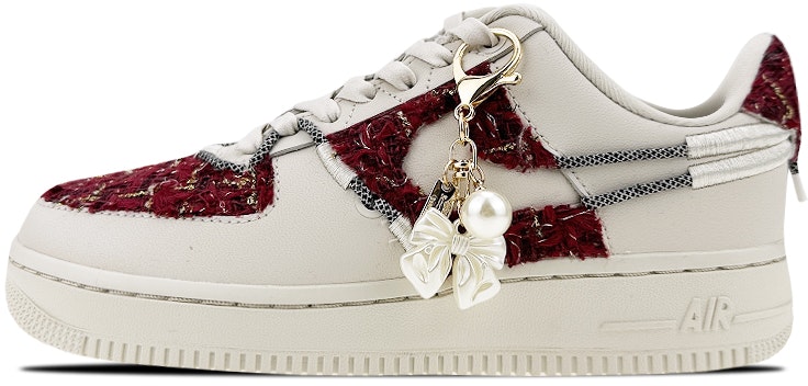 custom-shoes-women-nike-air-force-1-low-dark-red