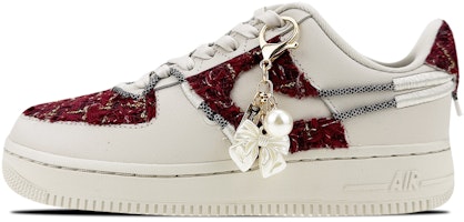 【定制球鞋】Nike Air Force 1 Low 07 LX 小香 挂件 低幫 板鞋 女款 暗紅 Buy 【定制球鞋】Nike Air Force 1 Low 07 LX 小香 挂件 低幫 板鞋 女款 暗紅