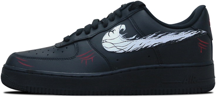 custom-shoes-women-nike-air-force-1-low-dark-warrior-venom-scratch