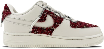 【定制球鞋】Nike Air Force 1 Low 07 LX 小香 挂件 低幫 板鞋 女款 暗紅 Order 【定制球鞋】Nike Air Force 1 Low 07 LX 小香 挂件 低幫 板鞋 女款 暗紅