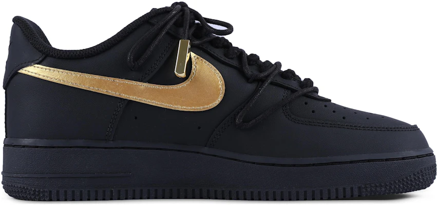 【訂製球鞋】Nike Air Force 1 Low 空軍一號 黑武士 暗黑 啞光 機能 低筒 板鞋 女款 黑金 Order 【訂製球鞋】Nike Air Force 1 Low 空軍一號 黑武士 暗黑 啞光 機能 低筒 板鞋 女款 黑金