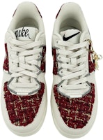 【定制球鞋】Nike Air Force 1 Low 07 LX 小香 挂件 低幫 板鞋 女款 暗紅 Shop 【定制球鞋】Nike Air Force 1 Low 07 LX 小香 挂件 低幫 板鞋 女款 暗紅