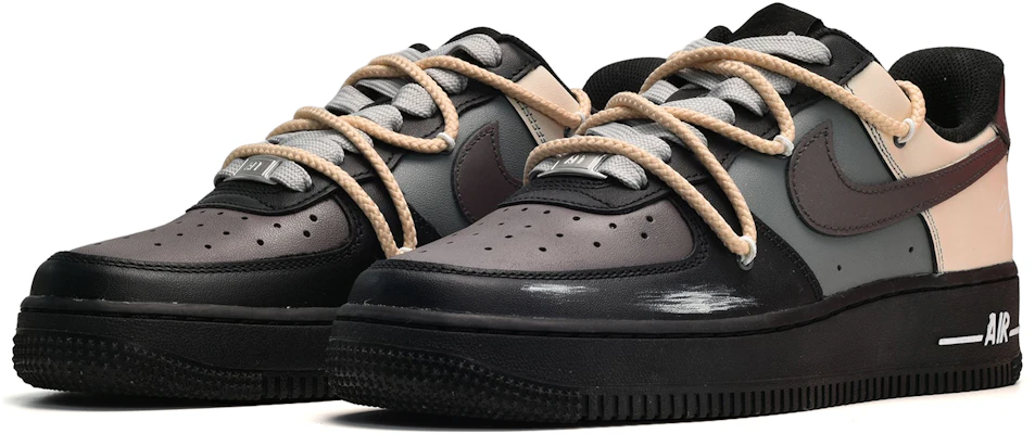 (W) 나이키 에어포스 1 로우 '디컨 블랙-그레이-옐로우' (커스텀) DD8959-001(TeamE-女款复古黑灰黄) Lookbook (W) 나이키 에어포스 1 로우 '디컨 블랙-그레이-옐로우' (커스텀) DD8959-001(TeamE-女款复古黑灰黄)