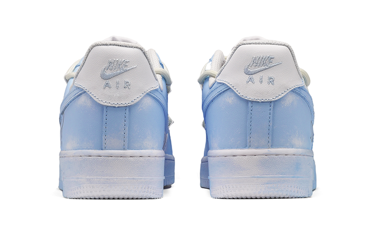 Shop 【定製球鞋】 Nike Air Force 1 Low 空軍一號 浸染 解構風 低幫 板鞋 女款 藍白
