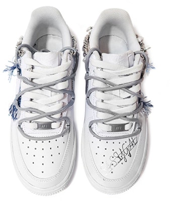 (W) Nike Air Force 1 Denim Irisadas Doble Cordón DD8959-100(TeamX-女款牛仔贴布白蓝) Shop (W) Nike Air Force 1 Denim Irisadas Doble Cordón DD8959-100(TeamX-女款牛仔贴布白蓝)