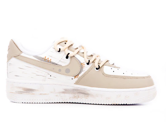 【訂製球鞋】Nike Air Force 1 Low 荒蕪 末世 無人區 低筒 板鞋 女款 棕白色 Order 【訂製球鞋】Nike Air Force 1 Low 荒蕪 末世 無人區 低筒 板鞋 女款 棕白色