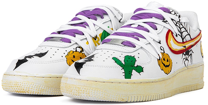 【定製球鞋】Nike Air Force 1 空軍一號 野鶴製造 低幫 塗鴉系列 沙漠風 解構鞋帶 南瓜 仙人掌 笑臉 vibe做舊 女款 純白塗鴉 Lookbook 【定製球鞋】Nike Air Force 1 空軍一號 野鶴製造 低幫 塗鴉系列 沙漠風 解構鞋帶 南瓜 仙人掌 笑臉 vibe做舊 女款 純白塗鴉