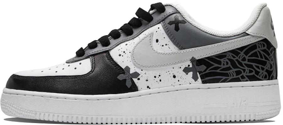 【定制球鞋】 Nike Air Force 1 Low '07 AF1 空軍一號 十字髒辮 潮流 低筒 板鞋 女款 黑白 Buy 【定制球鞋】 Nike Air Force 1 Low '07 AF1 空軍一號 十字髒辮 潮流 低筒 板鞋 女款 黑白