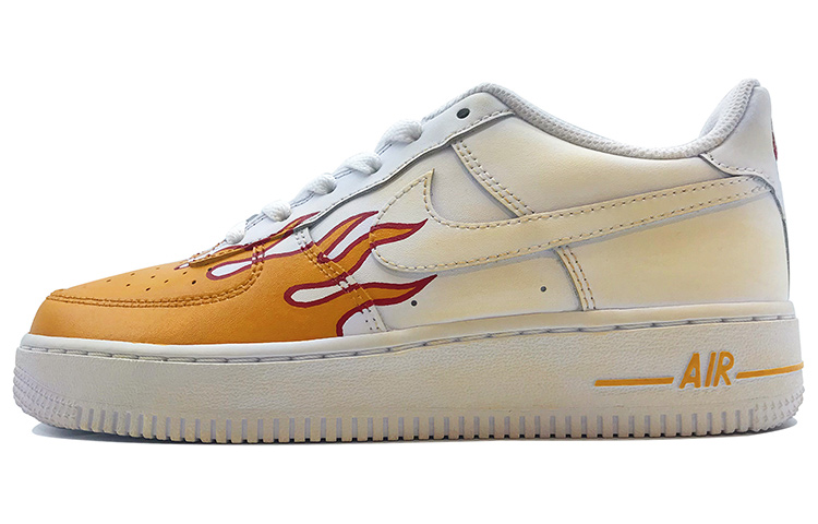 [Custom Shoes] (W) Nike Air Force 1 Low 'Distressed Yellow Flame'