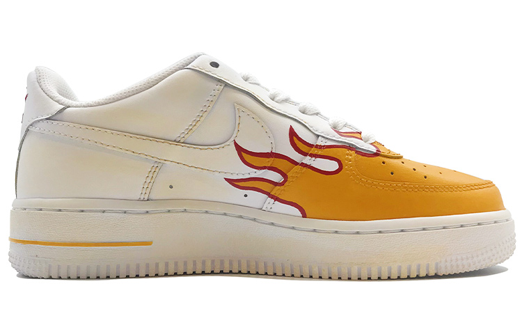 [Custom Shoes] (W) Nike Air Force 1 Low 'Distressed Yellow Flame' 圖 2