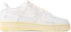 Order (W) 【カスタムシューズ】(女性用)ナイキエアフォース1ロー「イエローホワイト」 DD8959-100(Team拾柒-女款破坏做旧黄白)