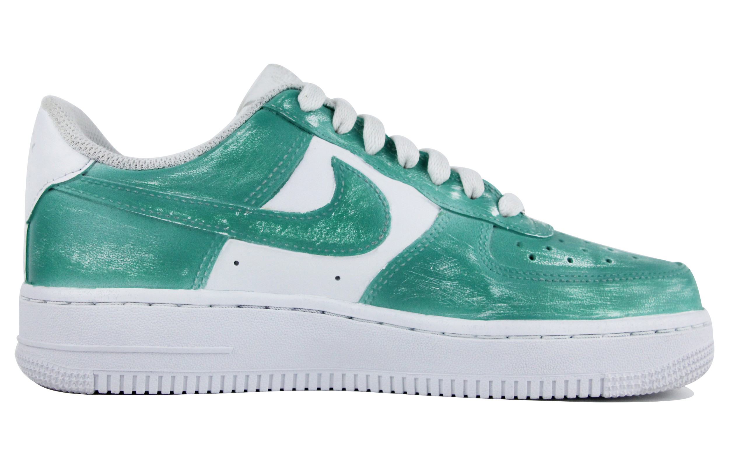 Order (W) [Sepatu Custom] Nike Air Force 1 Low 'Distressed Tiffany Green' DD8959-100(Team39-AMY56蒂芙尼绿)