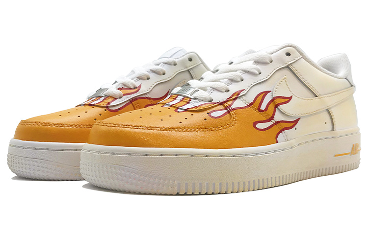 [Custom Shoes] (W) Nike Air Force 1 Low 'Distressed Yellow Flame' 圖 3