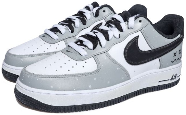 (W) Nike Air Force 1 Low Personalizadas Blanco/Gris/Negro DV1621-001(Team拾玖-双X波浪女S-BOX) Lookbook (W) Nike Air Force 1 Low Personalizadas Blanco/Gris/Negro DV1621-001(Team拾玖-双X波浪女S-BOX)