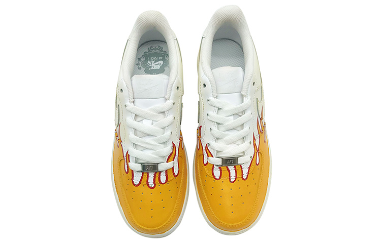 [Custom Shoes] (W) Nike Air Force 1 Low 'Distressed Yellow Flame' 圖 4