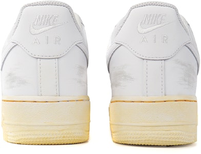 (W) 【カスタムシューズ】(女性用)ナイキエアフォース1ロー「イエローホワイト」 DD8959-100(Team拾柒-女款破坏做旧黄白) Shop (W) 【カスタムシューズ】(女性用)ナイキエアフォース1ロー「イエローホワイト」 DD8959-100(Team拾柒-女款破坏做旧黄白)