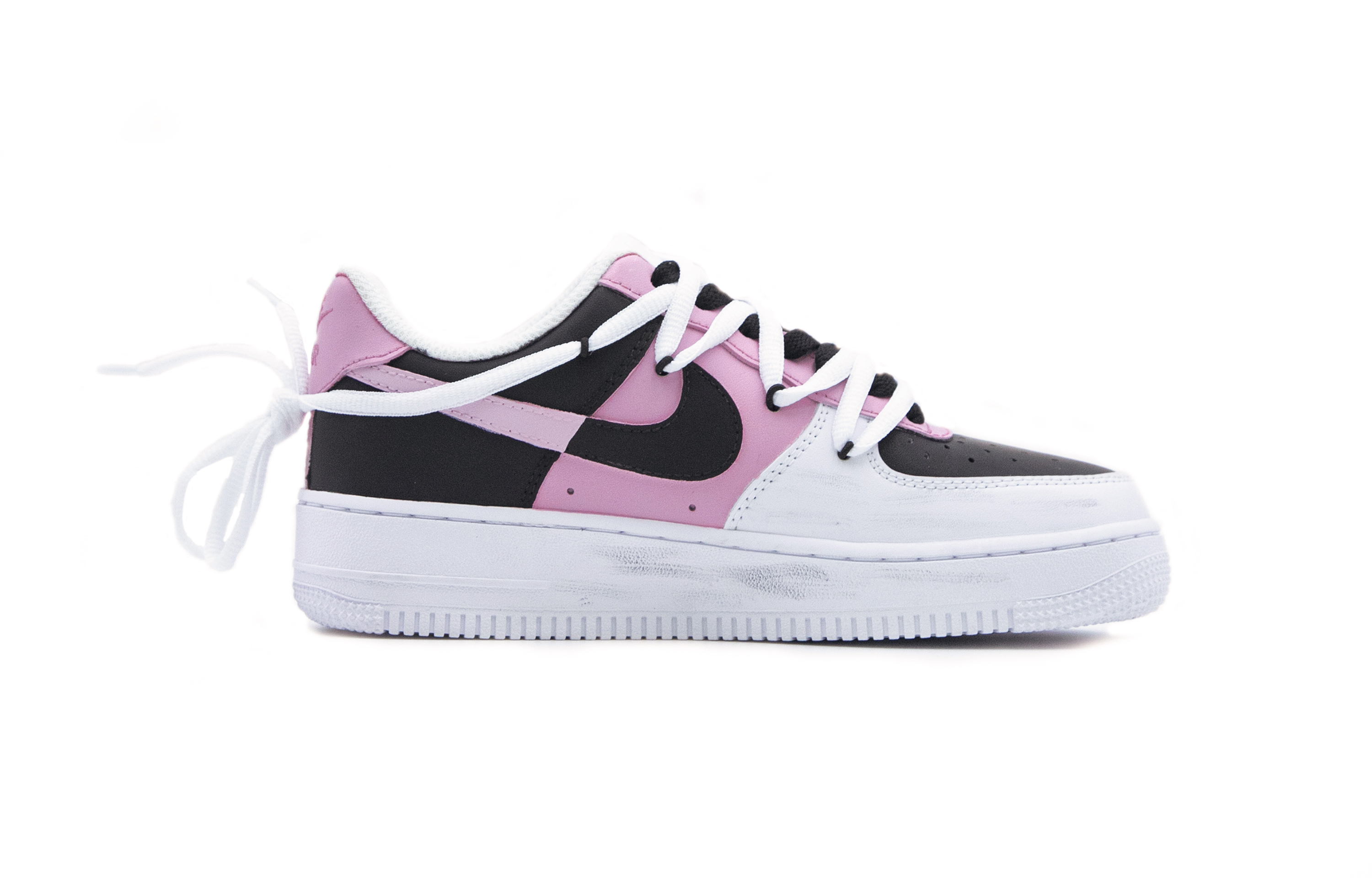[Custom Shoes] (W) Nike Air Force 1 Low 'Dopamine Black Pink' 圖 2