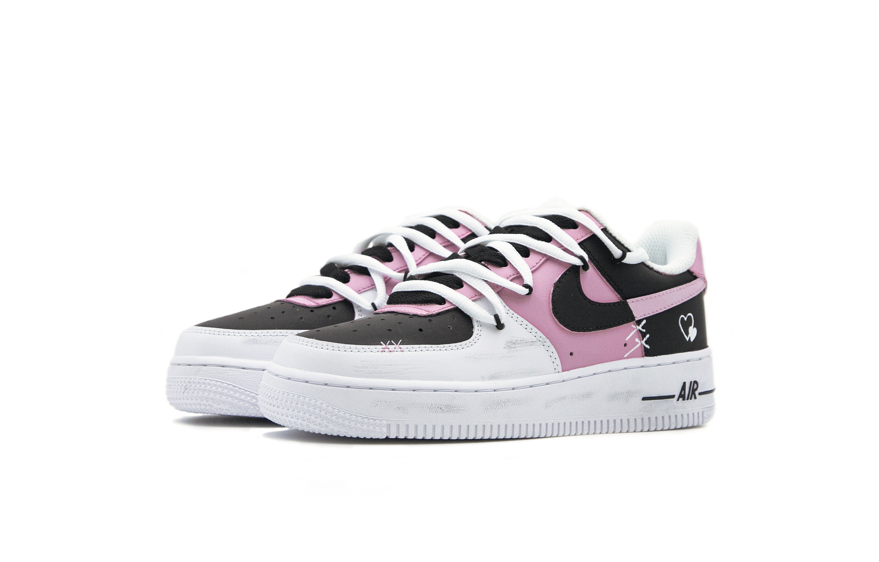 [Custom Shoes] (W) Nike Air Force 1 Low 'Dopamine Black Pink' 圖 3