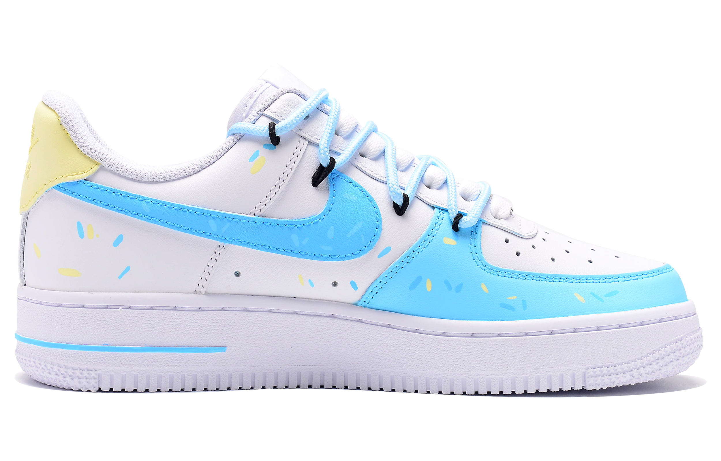Lookbook (W) [Kasut Custom] Nike Air Force 1 Low 'Dopamine Donut Biru' DD8959-100(Team242-甜甜圈)