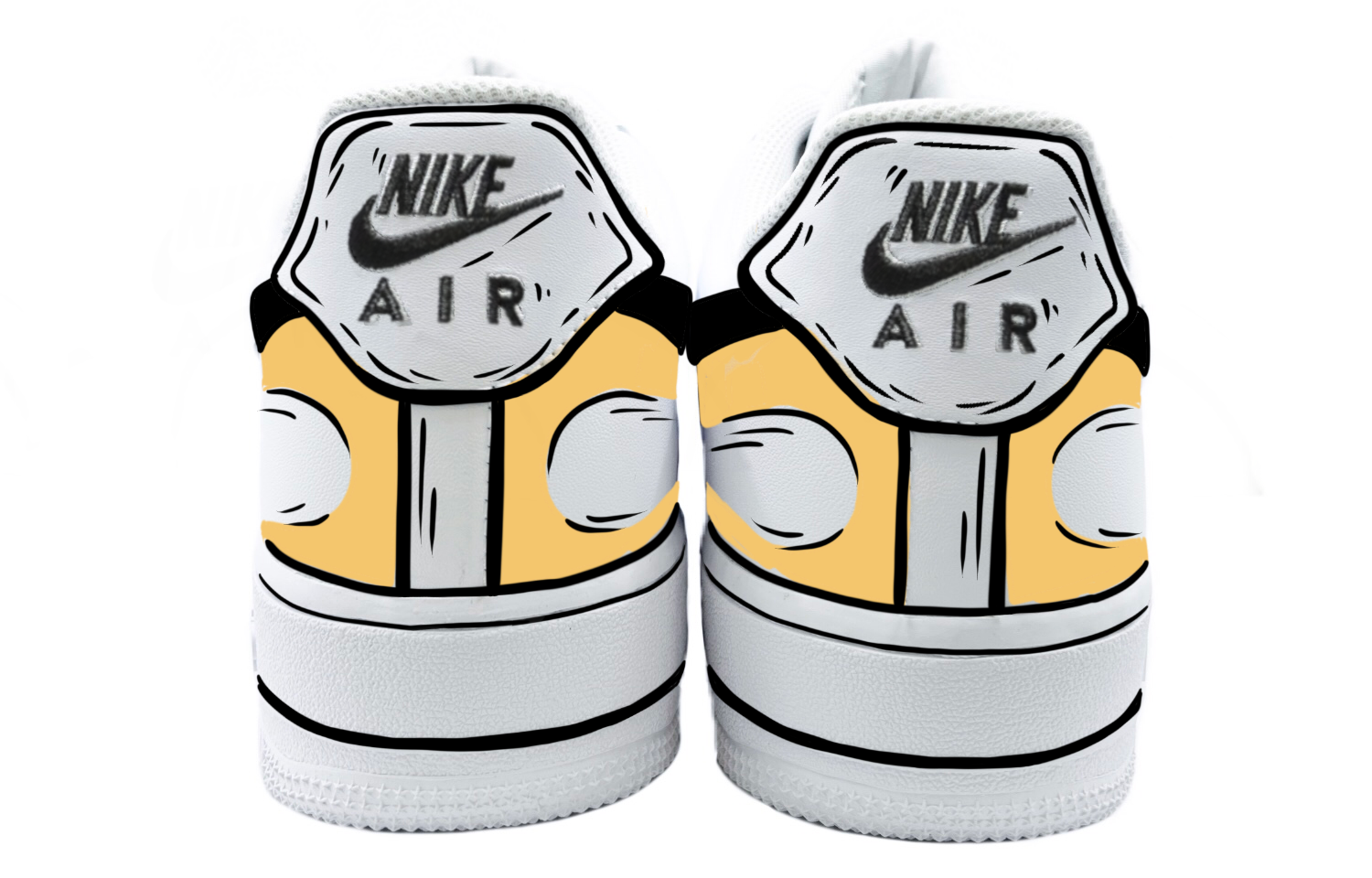 [Custom Shoes] (W) Nike Air Force 1 Low 'Dopamine Anime Black White Yellow' 圖 5