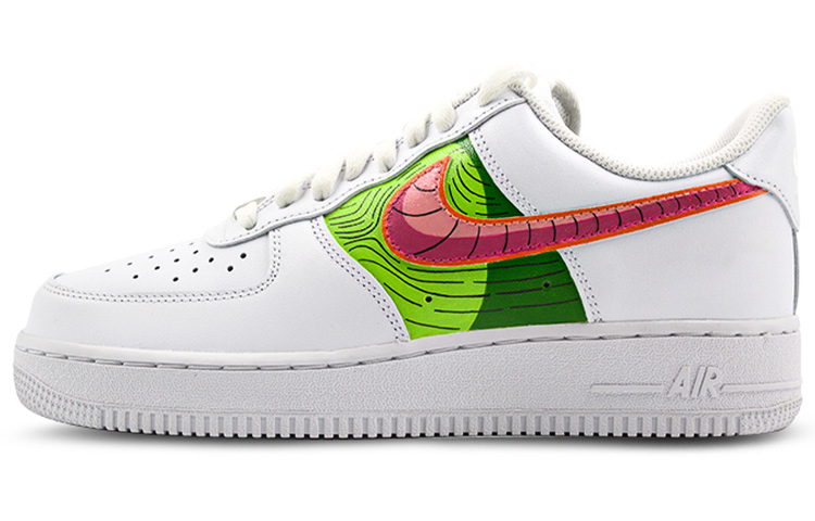 [Custom Shoes] (Women) Nike Air Force 1 Low 'Dragon Ball Piccolo White-Green-Red'