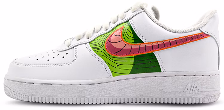 custom-shoes-women-nike-air-force-1-low-dragon-ball-piccolo-white-green-red