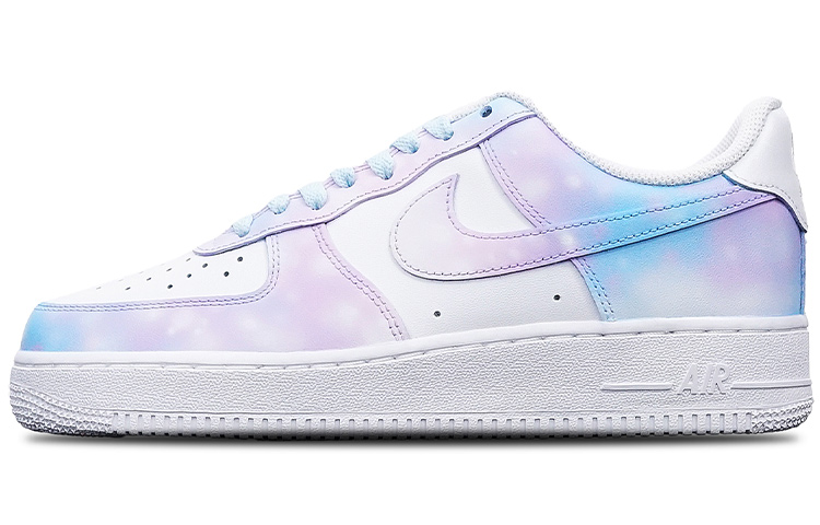 Buy (W) [Kasut Custom] Nike Air Force 1 Low 'Langit Berbintang Day Dream 520 Valentine's' Edisi Terhad DD8959-100(TeamT-女款星空蓝粉S-BOX)