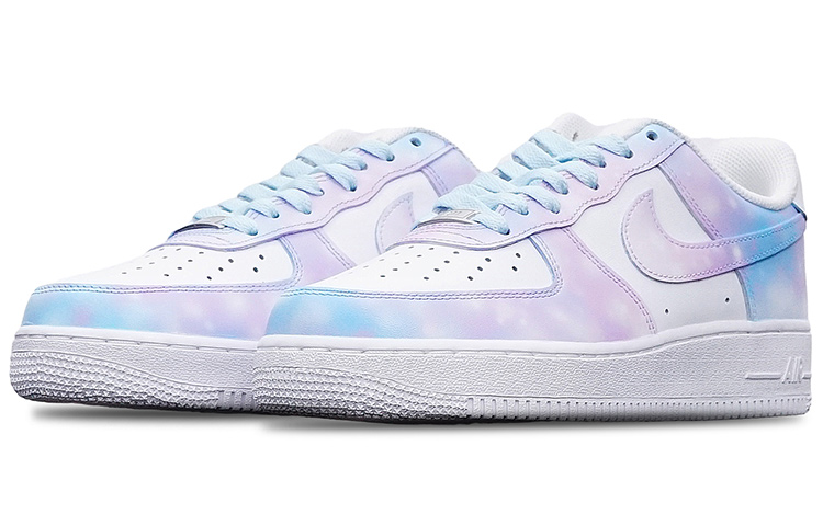 Lookbook (W) [Kasut Custom] Nike Air Force 1 Low 'Langit Berbintang Day Dream 520 Valentine's' Edisi Terhad DD8959-100(TeamT-女款星空蓝粉S-BOX)