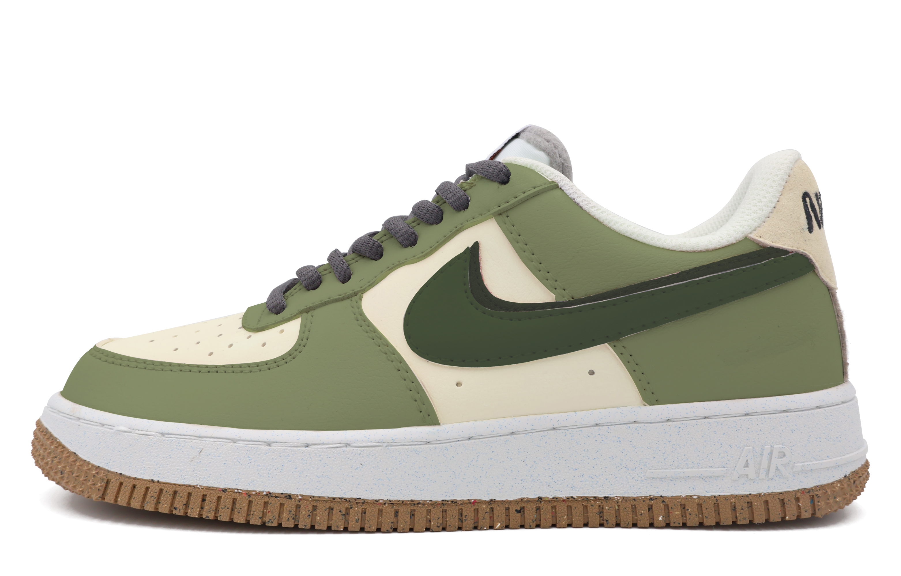 [Custom Shoes] (W) Nike Air Force 1 Low 'Emerald Green Double Swoosh'