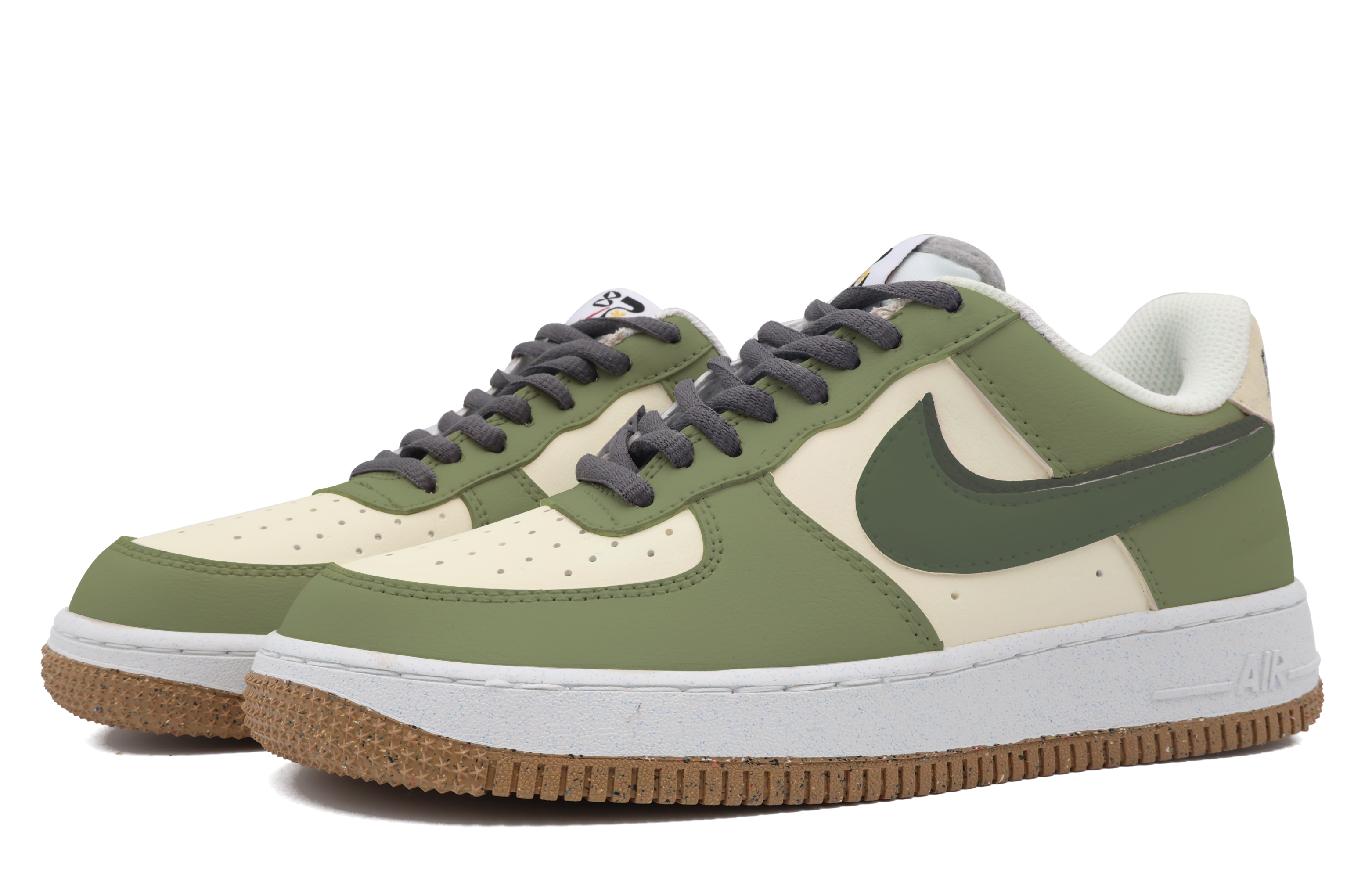 [Custom Shoes] (W) Nike Air Force 1 Low 'Emerald Green Double Swoosh' 圖 3