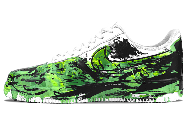 Lookbook (W) [Zapatillas Personalizadas] Nike Air Force 1 Low 'Ciudad Esmeralda' 314192-117(TeamY-绿野仙踪)