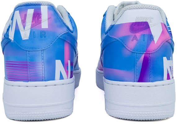 【客製化運動鞋】Nike Air Force 1 Low 空軍一號 極限競速 色塊拼接 撕裂 電競 低筒 板鞋 女款 白藍紫 Shop 【客製化運動鞋】Nike Air Force 1 Low 空軍一號 極限競速 色塊拼接 撕裂 電競 低筒 板鞋 女款 白藍紫