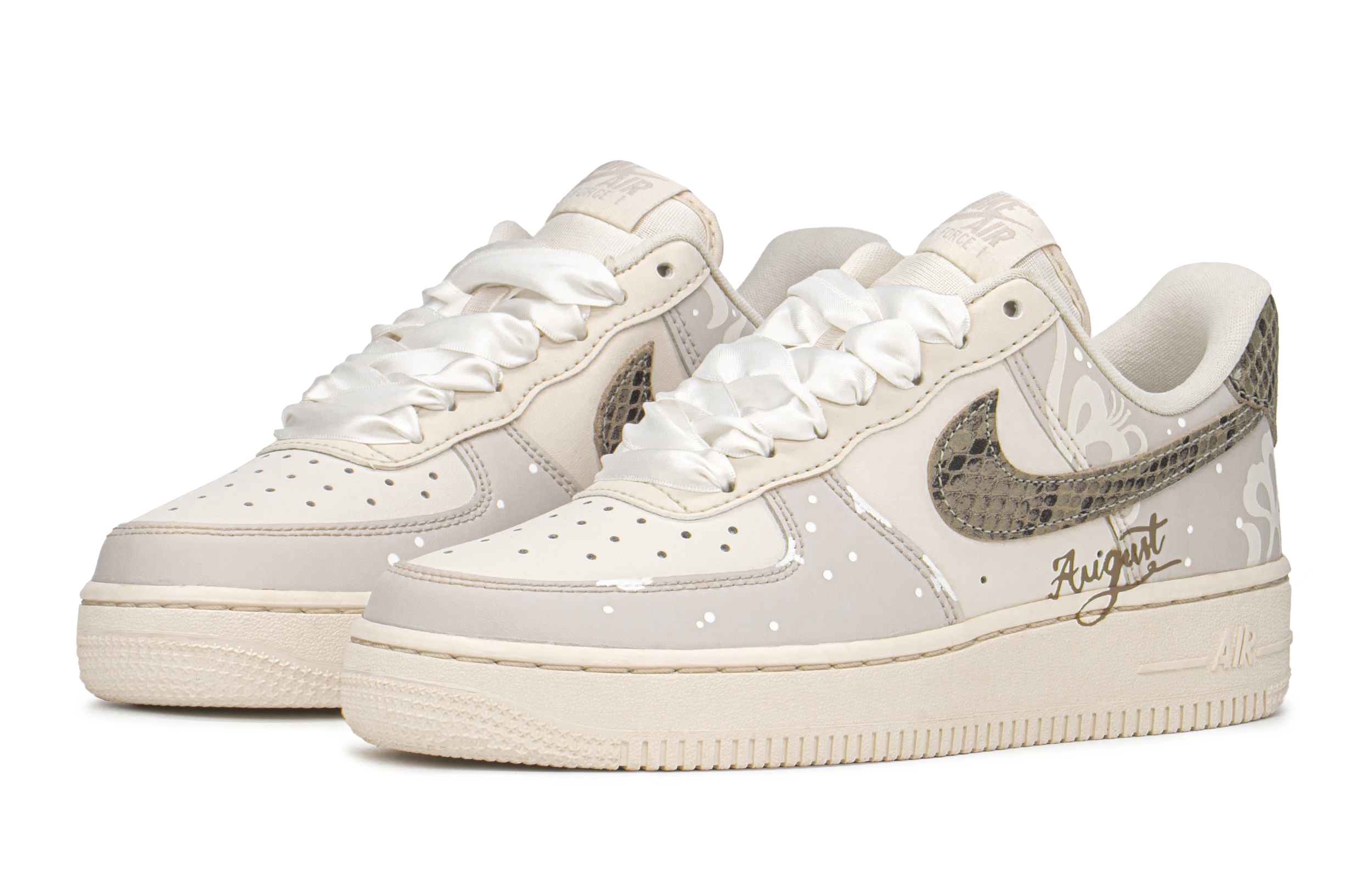 Lookbook (W) [Kasut Tersuai] Nike Air Force 1 Low 'Bunga Gugur' DD8959-002(TeamA-AFl落花S-BOX)