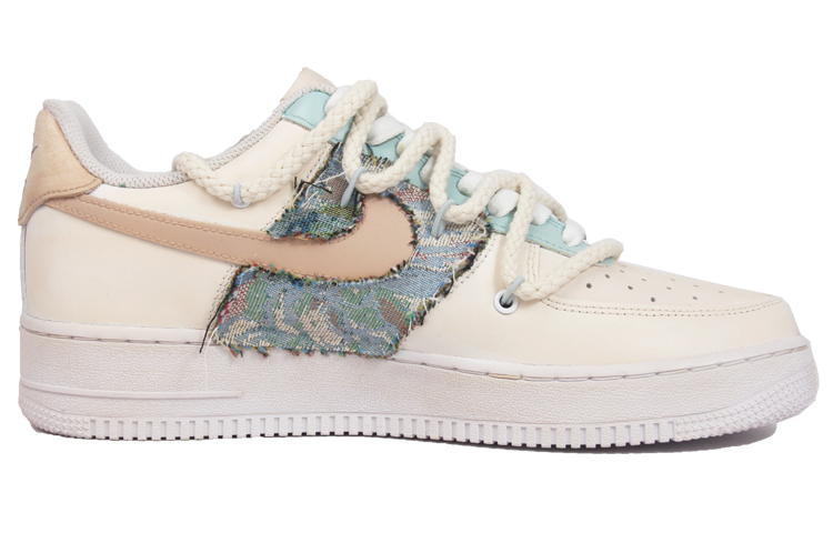 [Custom Shoes] (W) Nike Air Force 1 Low 'Floral Patchwork Distressed Beige' 圖 2