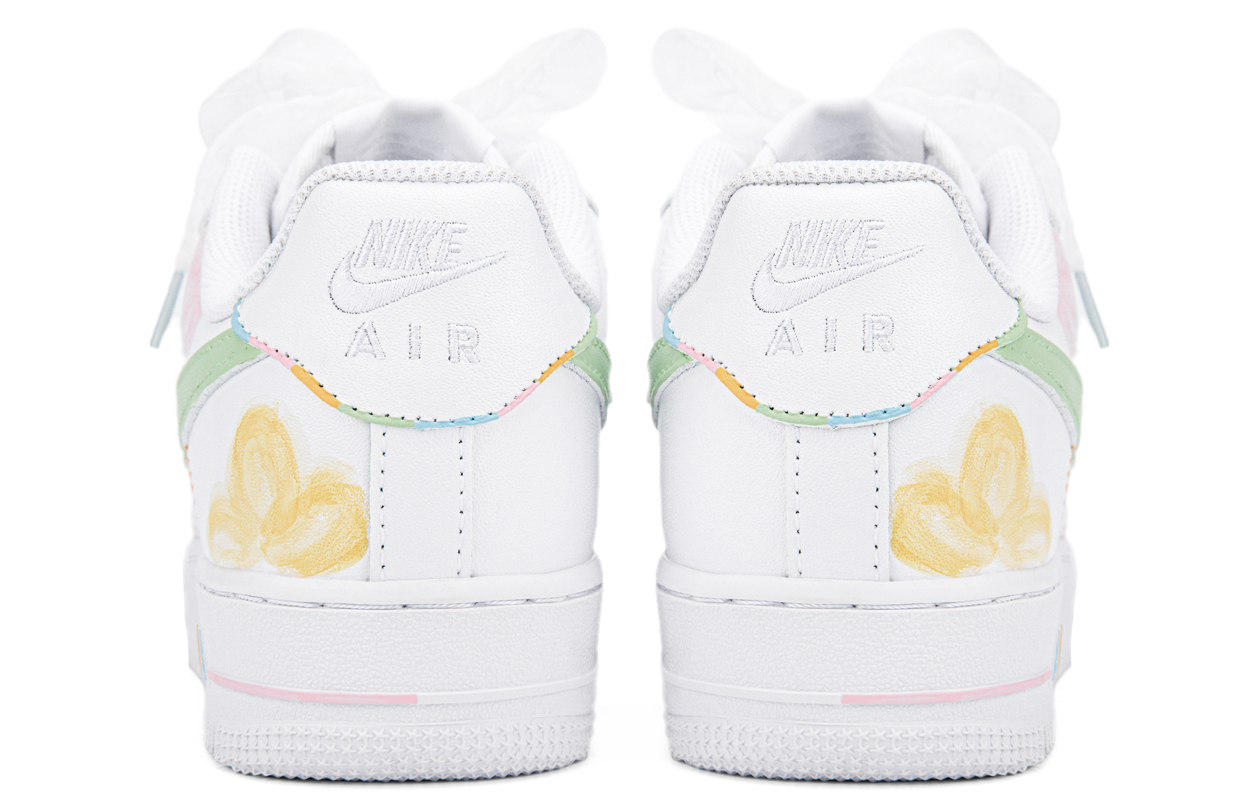 Shop (W) [Zapatos Personalizados] Nike Air Force 1 Low 'Floral Blanco Verde Amarillo' DD8959-100-465866