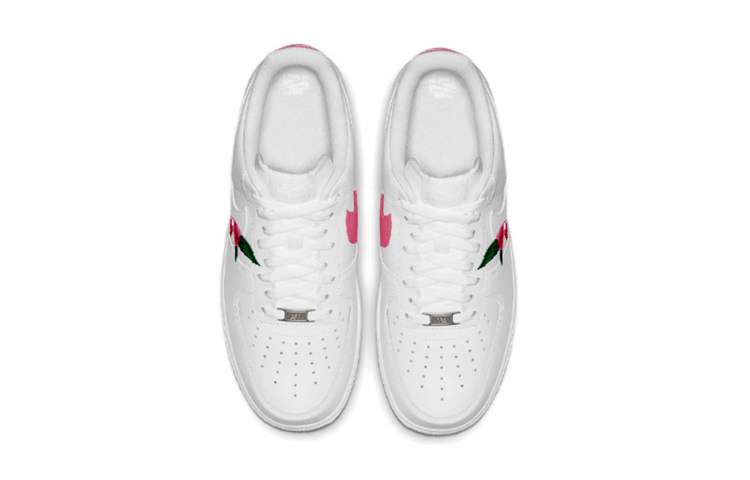 Shop (W) [定制鞋] 耐克空军一号低帮 '花卉绿白' DD8959-100(team5-女款粉红花卉)