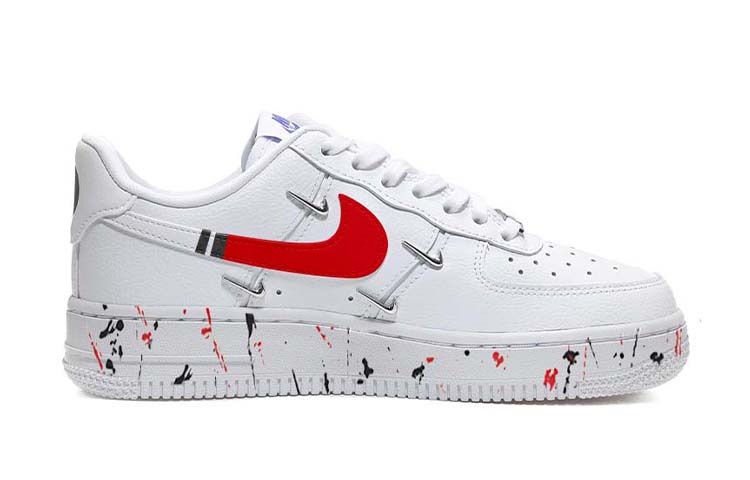 Order (W) [カスタムシューズ] (女性) ナイキ エアフォース 1 ロー 'フルイドスプラッターブルーホワイトレッド' CT1990-100(Team56-流体泼墨)
