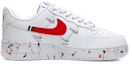Order (W) 나이키 에어포스 1 로우 '블루레드 스플래터' (Nike AF1 로우 '블루레드 스플래터') CT1990-100(Team56-流体泼墨)