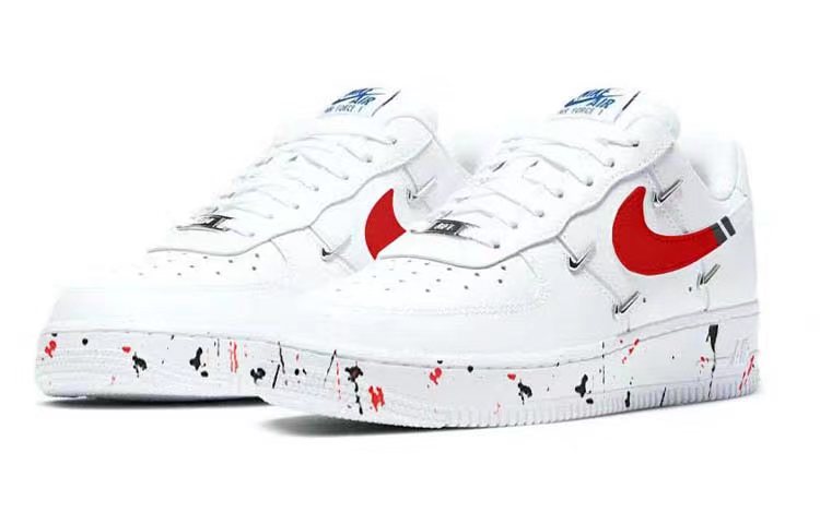 Lookbook (W) [カスタムシューズ] (女性) ナイキ エアフォース 1 ロー 'フルイドスプラッターブルーホワイトレッド' CT1990-100(Team56-流体泼墨)