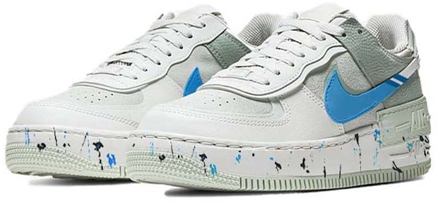 【客製化球鞋】 Nike Air Force 1 Low 流體濺墨 潮流百搭 馬卡龍 防滑耐磨 低筒 板鞋 女款 灰藍綠 Lookbook 【客製化球鞋】 Nike Air Force 1 Low 流體濺墨 潮流百搭 馬卡龍 防滑耐磨 低筒 板鞋 女款 灰藍綠