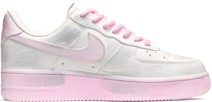 【客製化球鞋】 Nike Air Force 1 Low 空軍一號 復古高街 螢光塗鴉 低筒 板鞋 女款 粉白灰 Order 【客製化球鞋】 Nike Air Force 1 Low 空軍一號 復古高街 螢光塗鴉 低筒 板鞋 女款 粉白灰