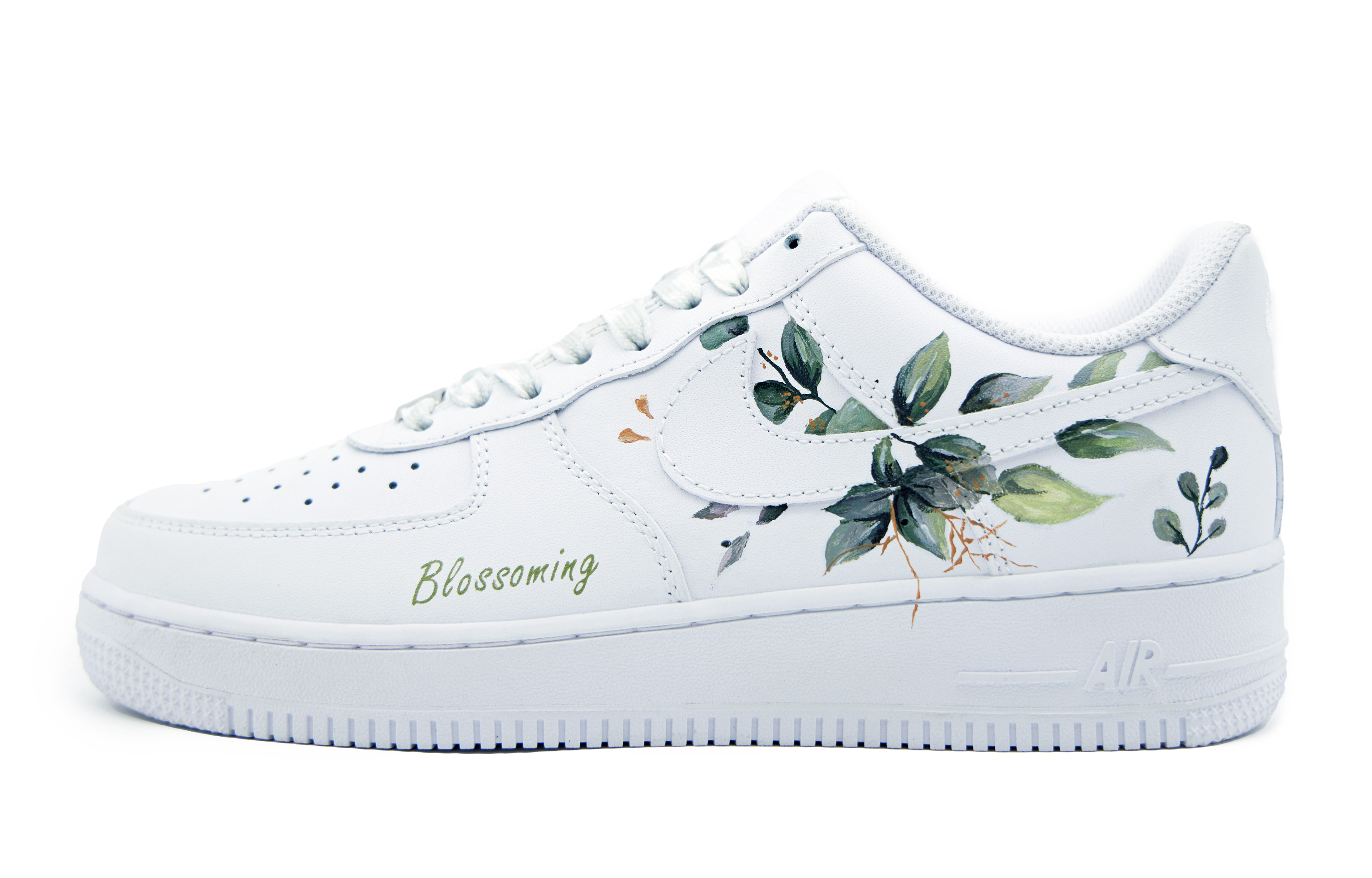 [Custom Shoes] (W) Nike Air Force 1 Low 'Forest Tale White-Green'