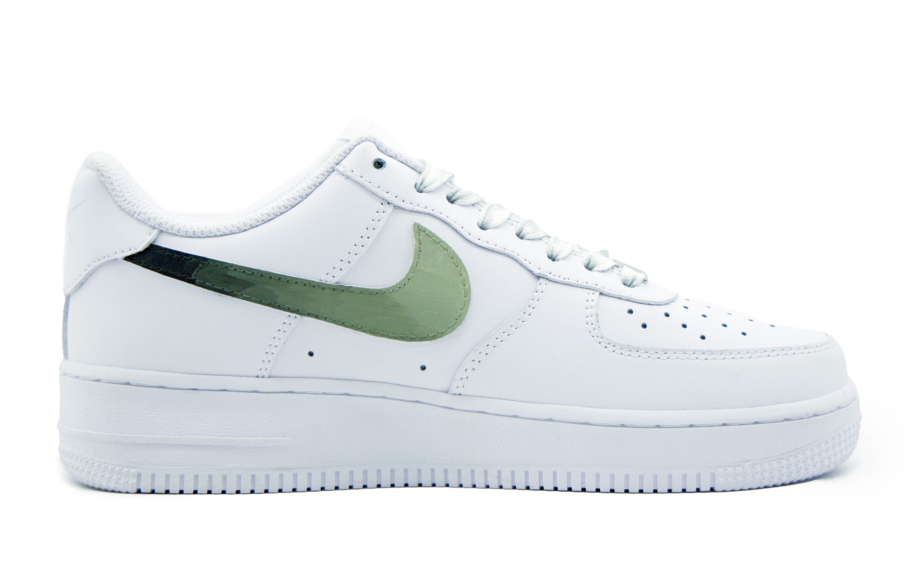 [Custom Shoes] (W) Nike Air Force 1 Low 'Forest Tale White-Green' 圖 2