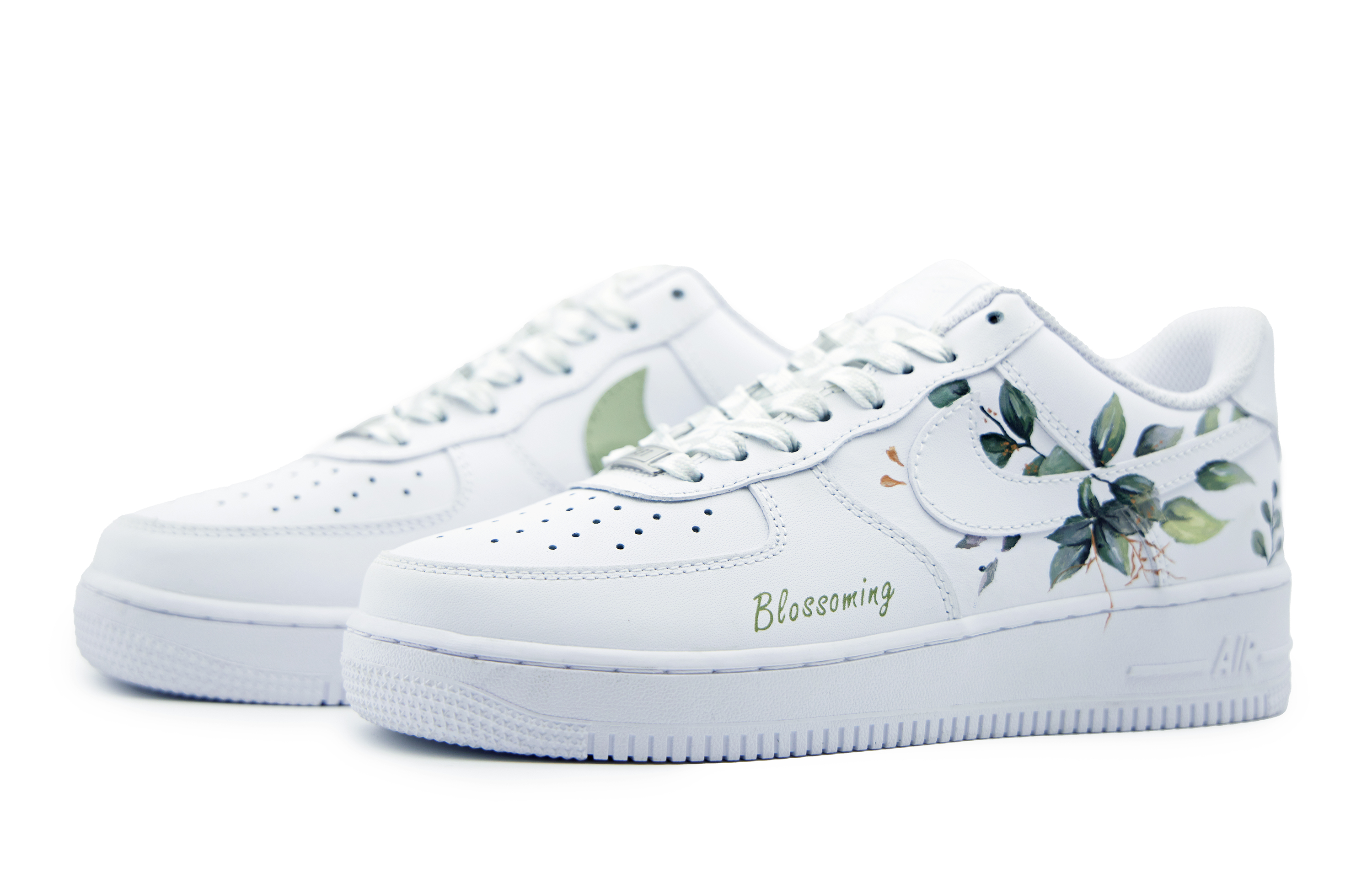 [Custom Shoes] (W) Nike Air Force 1 Low 'Forest Tale White-Green' 圖 3