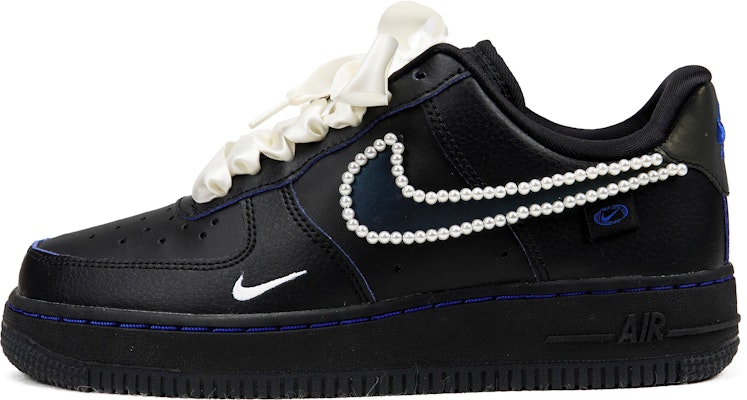 (W) 나이키 에어포스 1 로우 '프렌치 로맨틱 펄 블랙-블루' (커스텀) FB1840-001(Teamp-蓝线黑珍珠) Order (W) 나이키 에어포스 1 로우 '프렌치 로맨틱 펄 블랙-블루' (커스텀) FB1840-001(Teamp-蓝线黑珍珠)