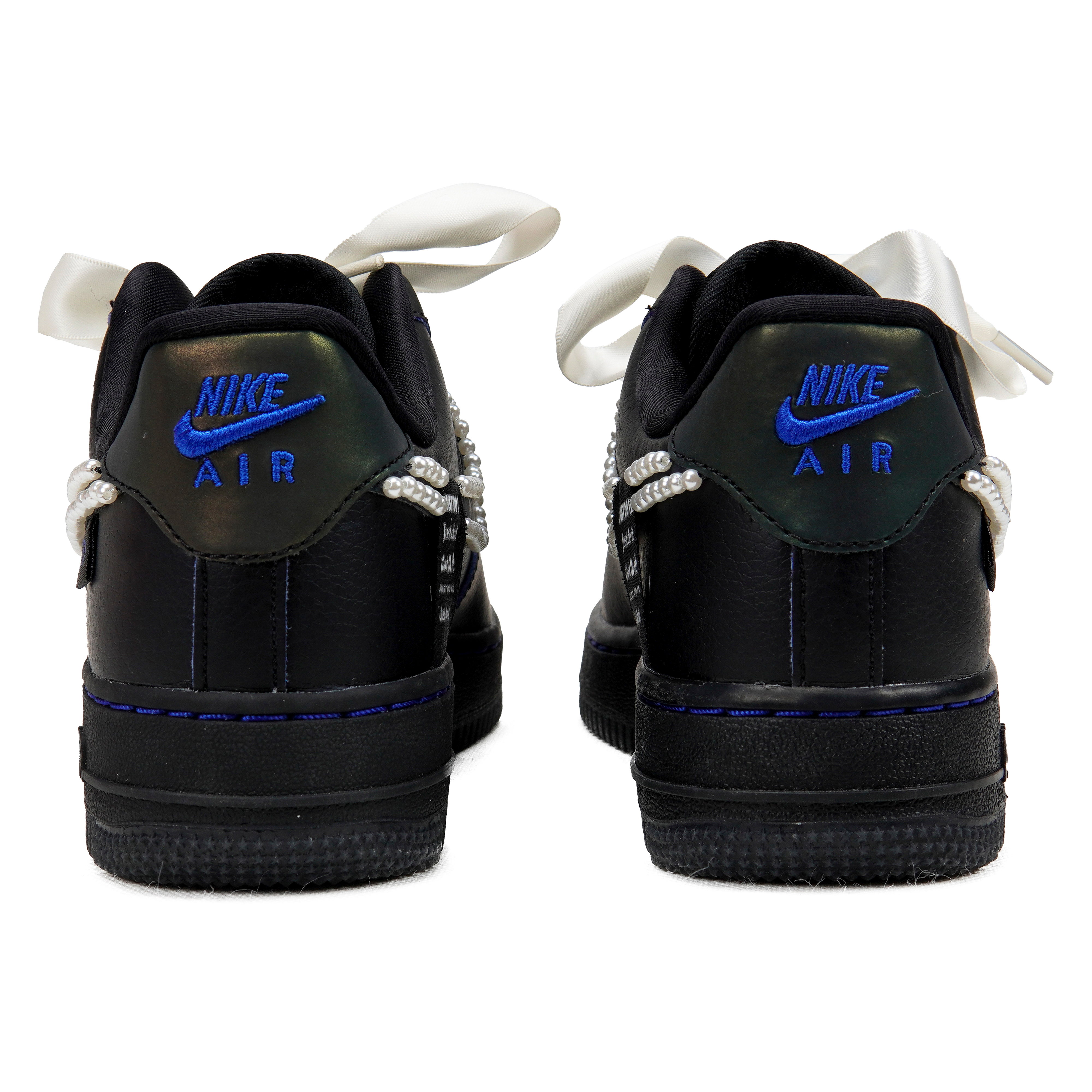 [Custom Shoes] (W) Nike Air Force 1 Low 'French Romantic Pearl Black-Blue' 圖 6