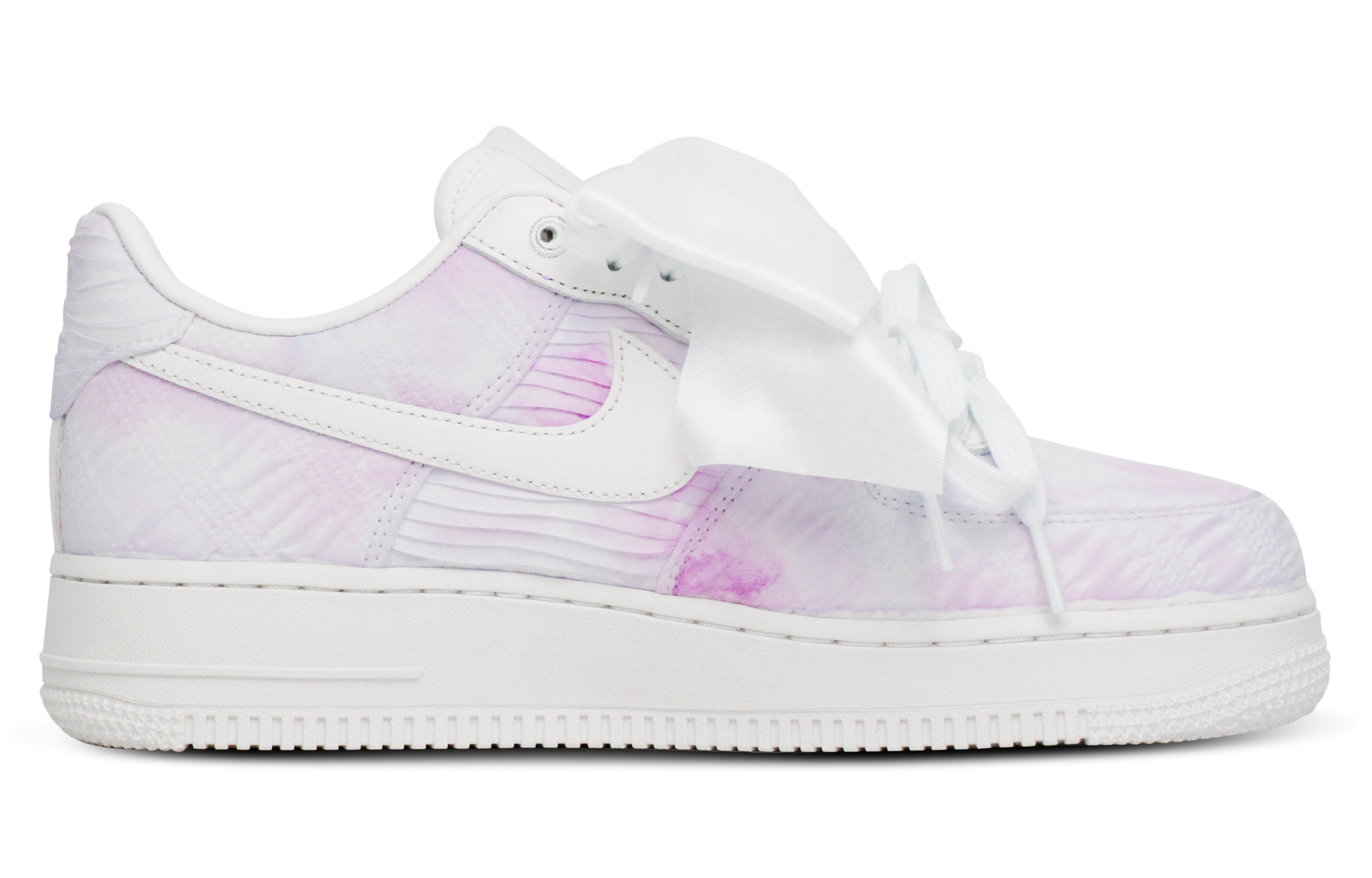 Order (W) [Sepatu Custom] Nike Air Force 1 Low 'Fresh Purple Bow' Ungu Terbaru DV4244-111(Team65-清新紫色)