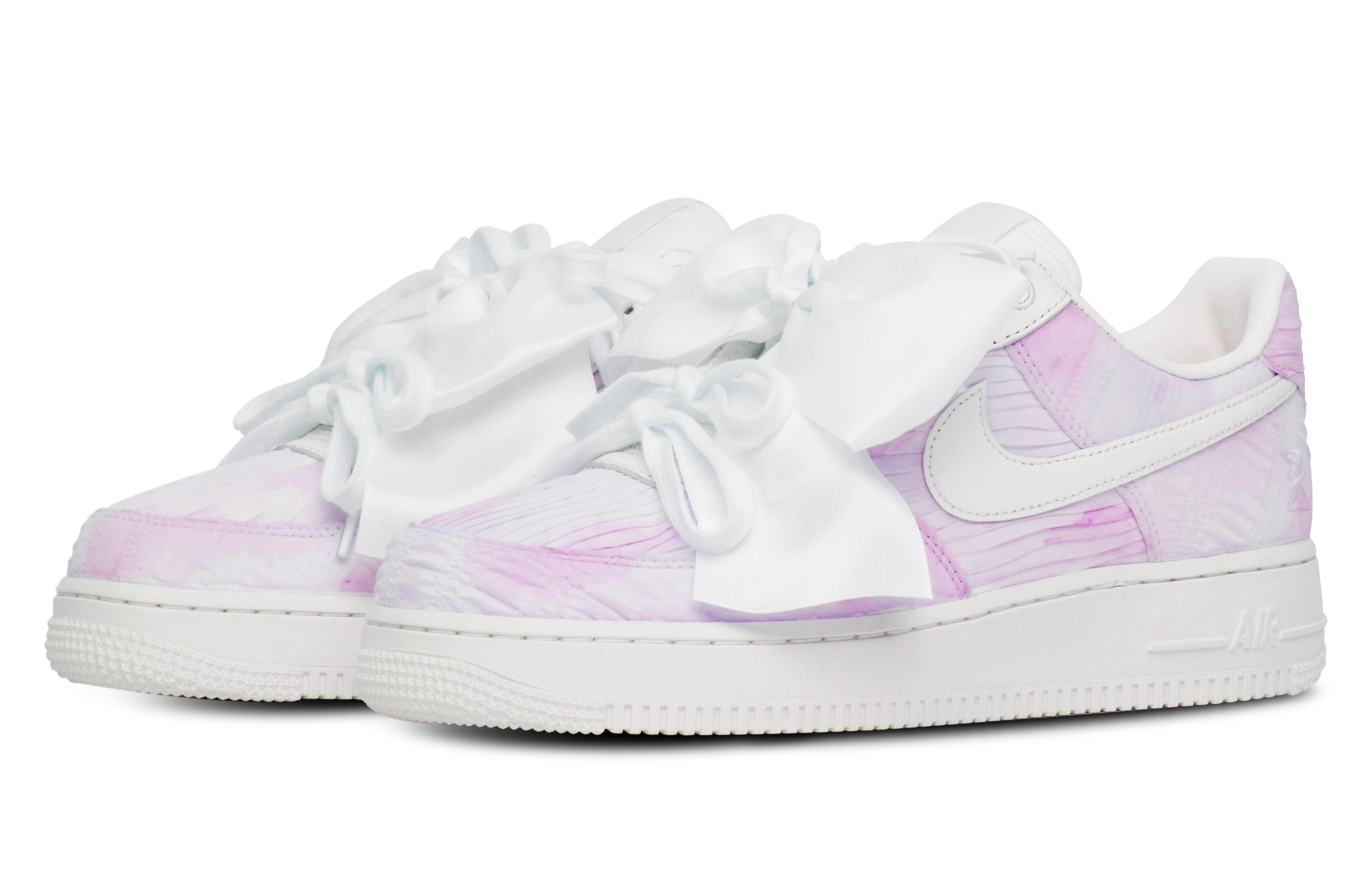 Lookbook (W) [Sepatu Custom] Nike Air Force 1 Low 'Fresh Purple Bow' Ungu Terbaru DV4244-111(Team65-清新紫色)