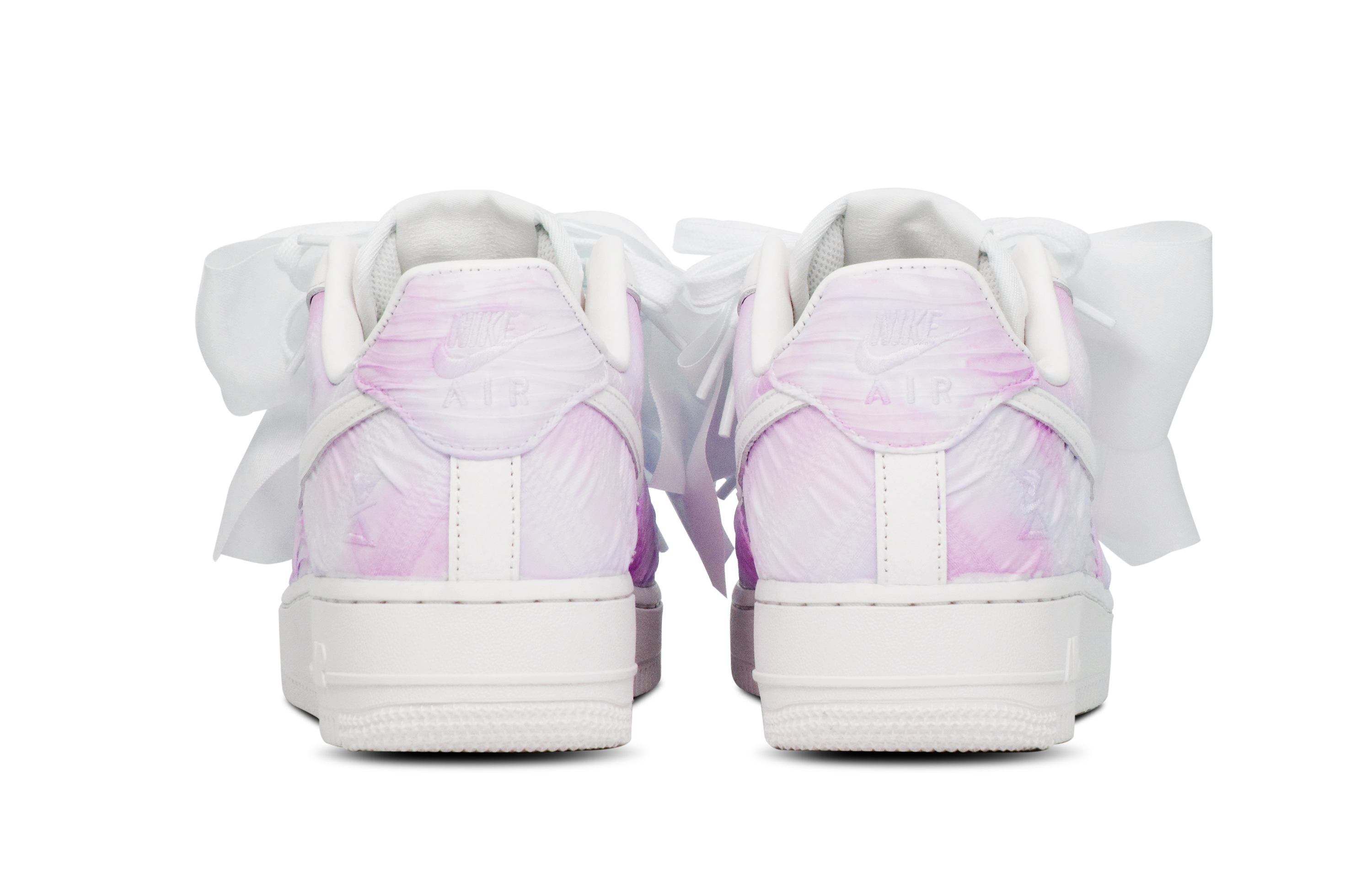 Shop (W) [Sepatu Custom] Nike Air Force 1 Low 'Fresh Purple Bow' Ungu Terbaru DV4244-111(Team65-清新紫色)