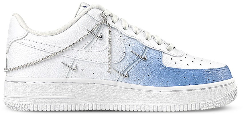 【定制球鞋】 Nike Air Force 1 Low 禮盒 四鉤 漸變 低筒 板鞋 女款 白藍 Order 【定制球鞋】 Nike Air Force 1 Low 禮盒 四鉤 漸變 低筒 板鞋 女款 白藍